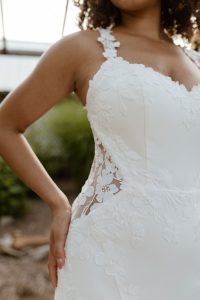 Taffeta and lace Gloucester Stella York Wedding Dress 7818