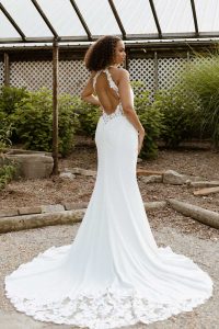 Taffeta and lace Gloucester Stella York Wedding Dress 7818