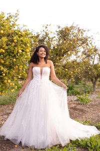 Taffeta and lace Gloucester Stella York Wedding Dress 7825