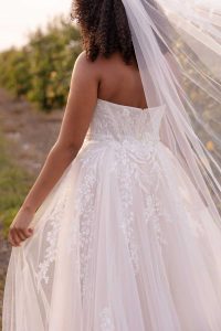 Taffeta and lace Gloucester Stella York Wedding Dress 7825