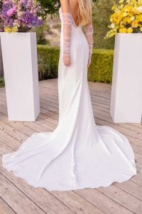 Taffeta and lace Gloucester Stella York Wedding Dress 7831