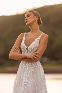 Taffeta and Lace Gloucester Madi Lane Wedding Dress JAYA