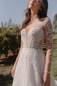 Taffeta and Lace Gloucester Madi Lane Wedding Dress SALINA