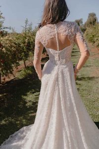 Taffeta and Lace Gloucester Madi Lane Wedding Dress SALINA