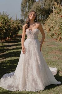 Taffeta and Lace Gloucester Madi Lane Wedding Dress SALINA