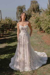 Taffeta and Lace Gloucester Madi Lane Wedding Dress SARIE