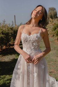 Taffeta and Lace Gloucester Madi Lane Wedding Dress SARIE