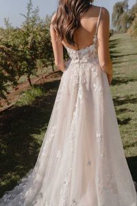 Taffeta and Lace Gloucester Madi Lane Wedding Dress SARIE