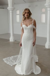 Taffeta and Lace Gloucester Madi Lane Wedding Dress SELBY_ML24076_1