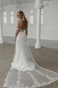 Taffeta and Lace Gloucester Madi Lane Wedding Dress SELBY_ML24076_1