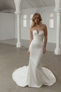 Taffeta and Lace Gloucester Madi Lane Wedding Dress SILAS