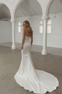 Taffeta and Lace Gloucester Madi Lane Wedding Dress SILAS