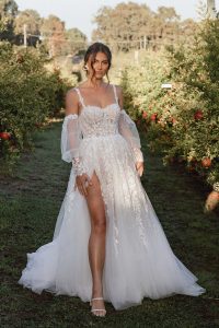 Taffeta and Lace Gloucester Madi Lane Wedding Dress SOFIA