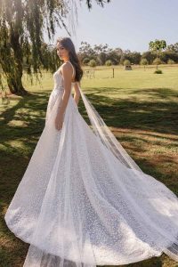 Taffeta and Lace Gloucester Madi Lane Wedding Dress STEVIE