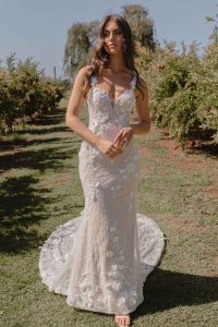 Taffeta and Lace Gloucester Madi Lane Wedding Dress SUZETTE