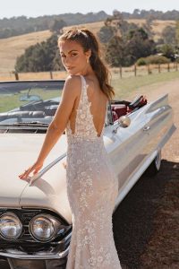 Taffeta and Lace Gloucester Madi Lane Wedding Dress SYLVIE