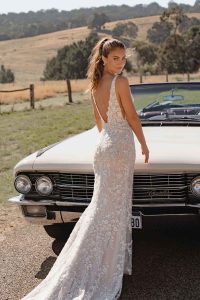 Taffeta and Lace Gloucester Madi Lane Wedding Dress SYLVIE