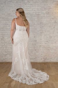 Taffeta and Lace Wedding Dresses Gloucester Stella York Plus 7762