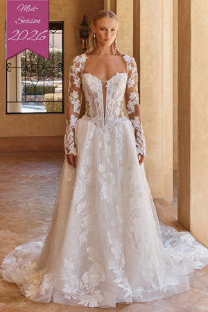 Taffeta and Lace Wedding Gowns Madi Lane Ovani