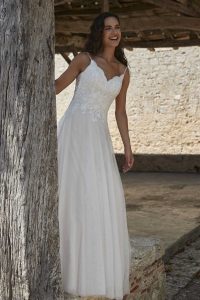 taffeta and lace wedding dresses gloucester pure bridal pb252-