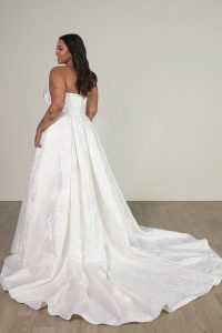 Taffeta and Lace Stella York Wedding Gown 8084 plus size