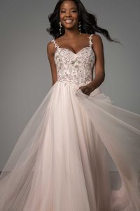 Taffeta and Lace Stella York Wedding Gowns SY8113