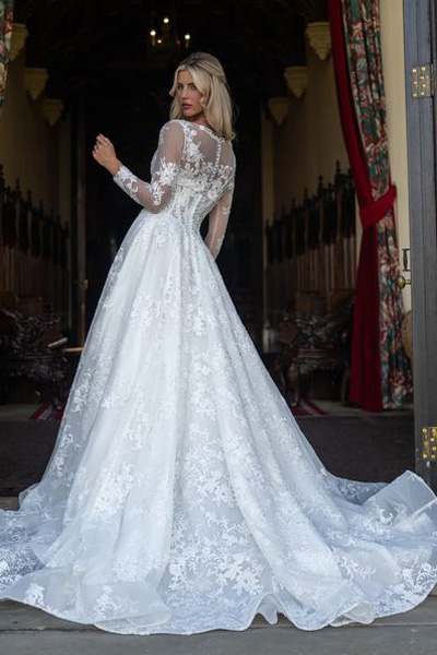 Taffeta and Lace Wedding Dresses by Rachel-allan