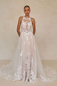 Taffeta and Lace Madi Lane wedding gowns Warner_ML25800_1