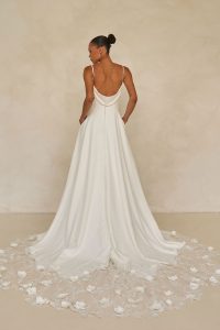 Taffeta and Lace Madi Lane wedding gowns - Westcott_ML25623