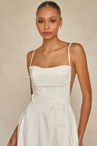 Taffeta and Lace Madi Lane wedding gowns - Westcott_ML25623