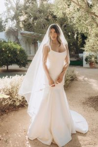 Taffeta and Lace Stella York Wedding Gowns SY8148