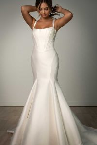 Taffeta and Lace Stella York Wedding Gowns SY8148