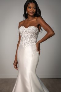 Taffeta and Lace Stella York Wedding Gowns SY8163