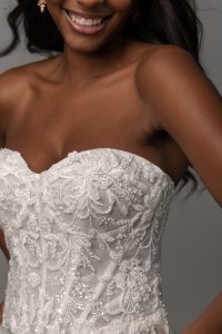 Taffeta and Lace Stella York Wedding Gowns SY8163