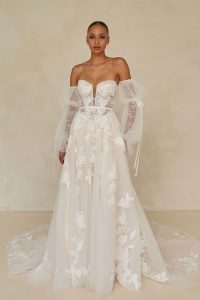 Taffeta and Lace Madi Lane wedding gowns - Walker