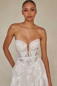 Taffeta and Lace Madi Lane wedding gowns - Walker