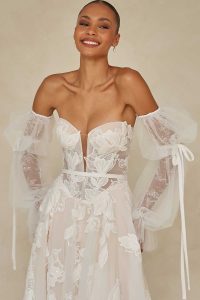 Taffeta and Lace Madi Lane wedding gowns - Walker