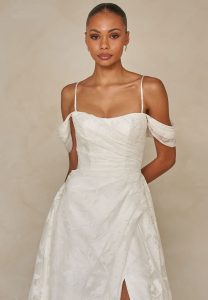 Taffeta and Lace Gloucester Madi Lane wedding gowns style Wilkes