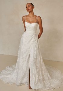 Taffeta and Lace Gloucester Madi Lane wedding gowns style Wilkes