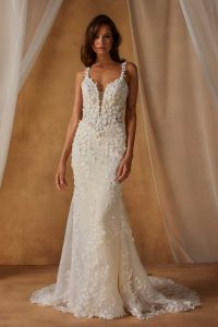 Taffeta and Lace Wedding Gowns Madi Lane Niall