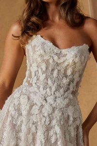 Taffeta and Lace Gloucester Madi Lane Wedding Gowns NALI