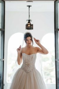 Taffeta and Lace Gloucester Wedding Gowns Stella York SY8189