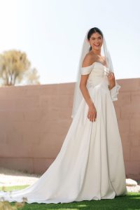 Taffeta and Lace Gloucester Wedding Gowns Stella York SY8236
