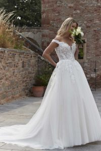 Taffeta and Lace Wedding Gowns Romantica Adair