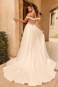 Taffeta and Lace Wedding Gowns Sophia Tolli Y3167