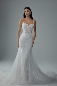 Taffeta and Lace Wedding Gowns Sophia Tolli Y3224