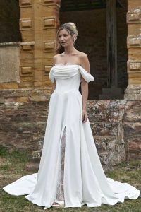 Taffeta and Lace Wedding Gowns _Romantica_Dakota