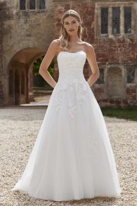 Taffeta and Lace Wedding Gowns _Romantica_Raleigh-front view