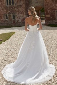 Taffeta and Lace Wedding Gowns _Romantica_Raleigh-back view