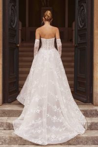 Taffeta and Lace Wedding Gowns _Romantica_TEDDY-back view